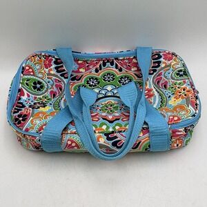 Buckhead Betties Insulated 9x11 Casserole Carrier Lunch Tote Floral Blue Zip